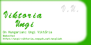 viktoria ungi business card