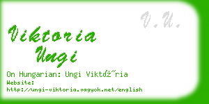 viktoria ungi business card